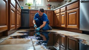 la garantie dégât des eaux couvre et indemnise les fuites d'eau dans votre cuisine, protégeant ainsi votre habitation et vos biens contre les dommages liés à l'eau.