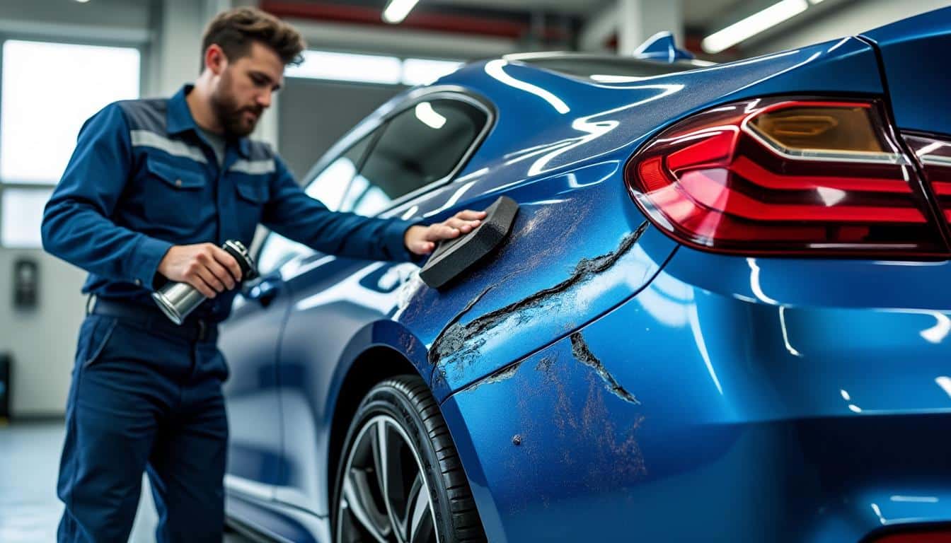 la garantie vandalisme couvre les réparations des dégradations sur la carrosserie de votre véhicule, vous assurant tranquillité d'esprit en cas de dommages causés par des actes malveillants.